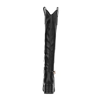 Torgeis Womens Elenora Stacked Heel Dress Boots
