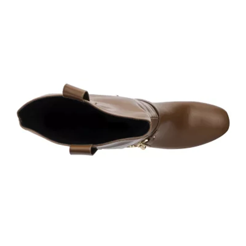 Torgeis Womens Elenora Stacked Heel Dress Boots