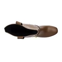 Torgeis Womens Elenora Stacked Heel Dress Boots