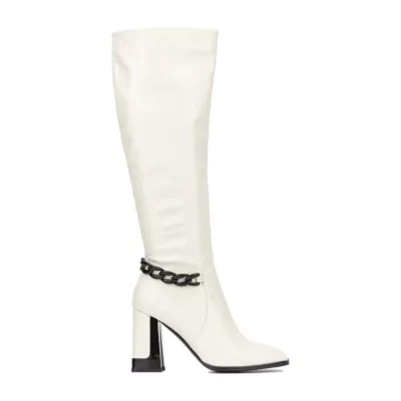 Torgeis Womens Lauren Block Heel Dress Boots