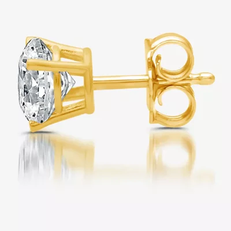 Classic Collection 1/2 CT. T.W. Natural White Diamond 10K Gold 5.2mm Single Earring