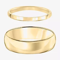 Unisex Adult 14K Gold Wedding Ring Set