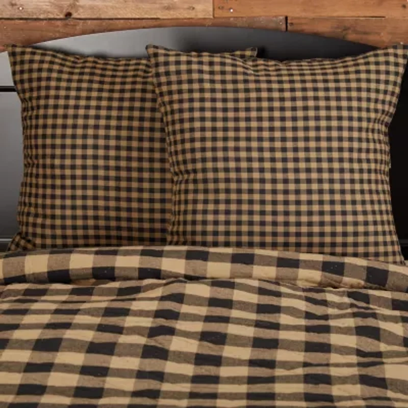 VHC Brands Country Check Euro Sham