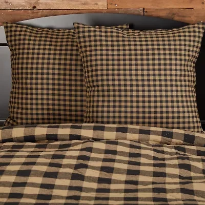 VHC Brands Country Check Euro Sham