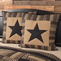 VHC Brands Country Check Star Euro Sham