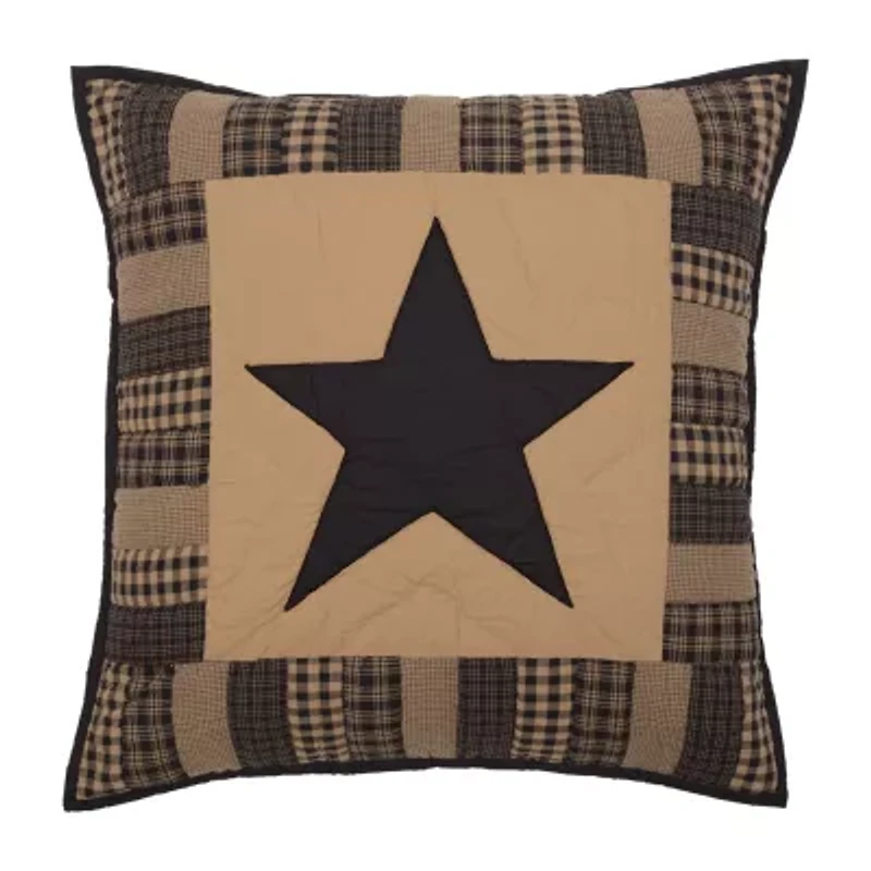 VHC Brands Country Check Star Euro Sham
