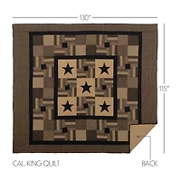VHC Brands Country Check Star Reversible Quilt