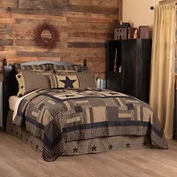 VHC Brands Country Check Star Reversible Quilt