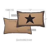 VHC Brands Country Check Star Pillow Sham