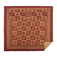 VHC Brands Ninepatch Star Reversible Quilt Set