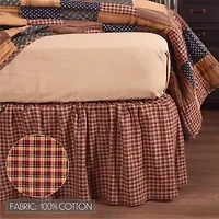 VHC Brands Patriotic Patch 16" Bed Skirt