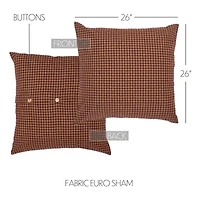 VHC Brands Patriotic Patch Euro Sham