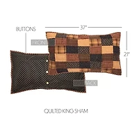 VHC Brands Patriotic Patch Pillow Sham