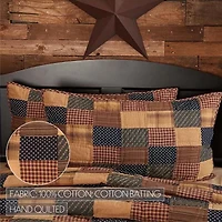 VHC Brands Patriotic Patch Pillow Sham
