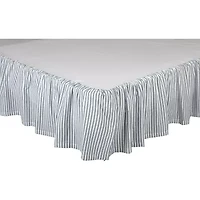 VHC Brands Sawyer Mill Stripe 16" Bed Skirt