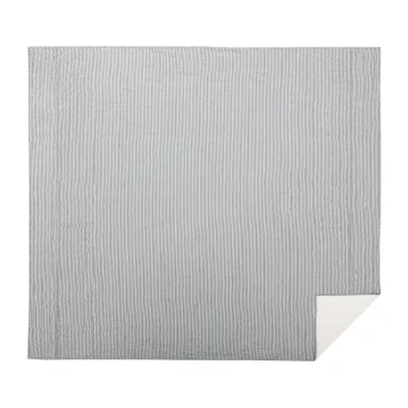 VHC Brands Sawyer Mill Stripe Reversible Quilt