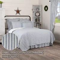 VHC Brands Sawyer Mill Stripe Reversible Quilt