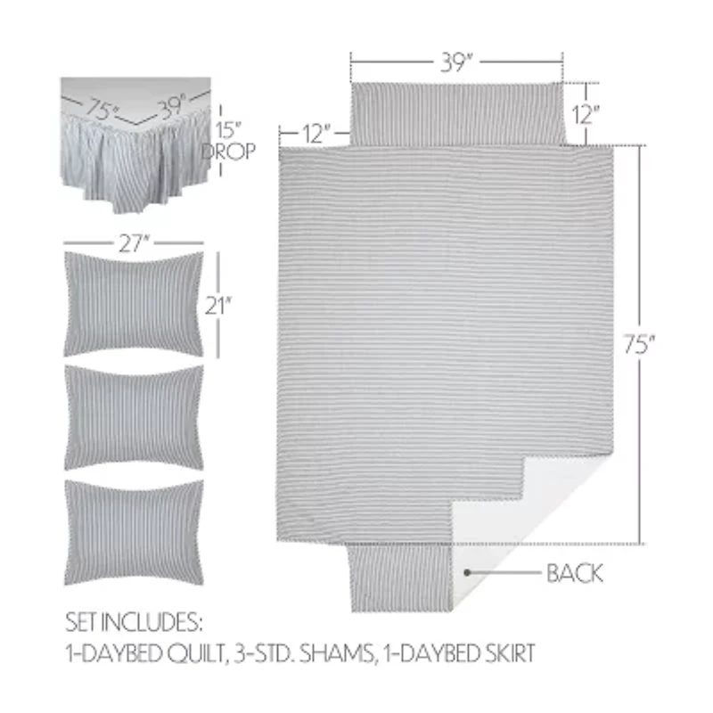 VHC Brands Sawyer Mill Patch 5-pc. Reversible Quilt Set
