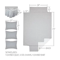 VHC Brands Sawyer Mill Patch 5-pc. Reversible Quilt Set