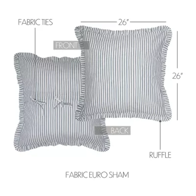 VHC Brands Sawyer Mill Stripe Euro Sham