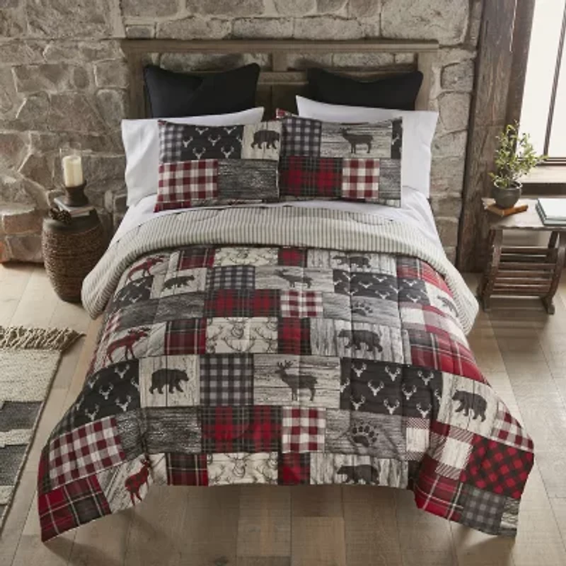 Your Lifestyle By Donna Sharp Timber 3-pc. Midweight Reversible Comforter Set