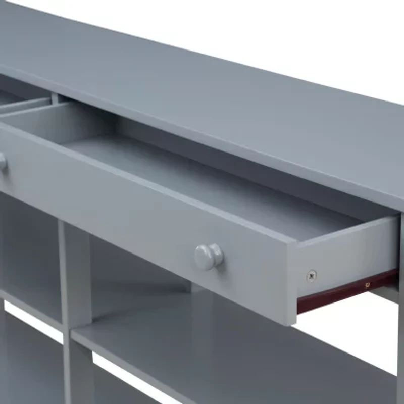 Oxford 2-Drawer Storage Console Table with Shelves
