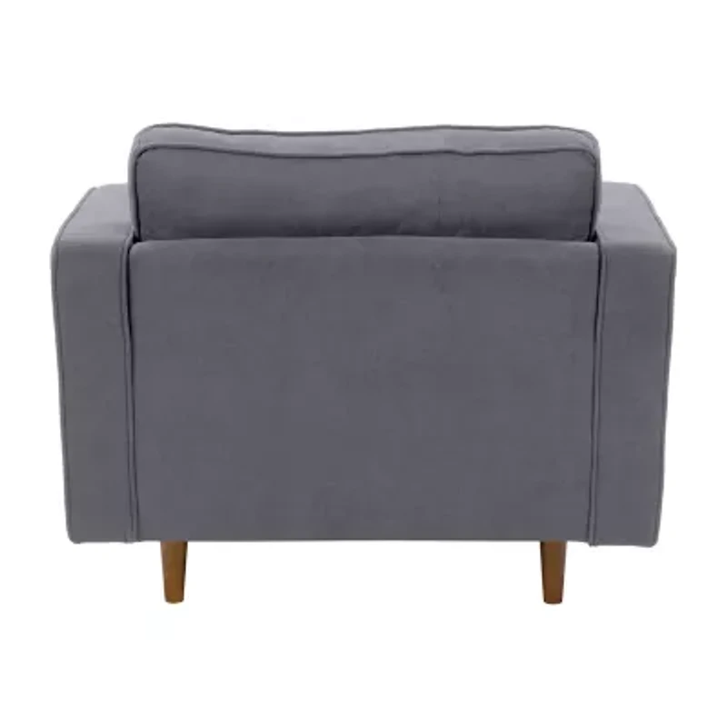 Corliving Mulberry Tufted Upholstered Club Chair