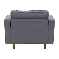 Corliving Mulberry Tufted Upholstered Club Chair