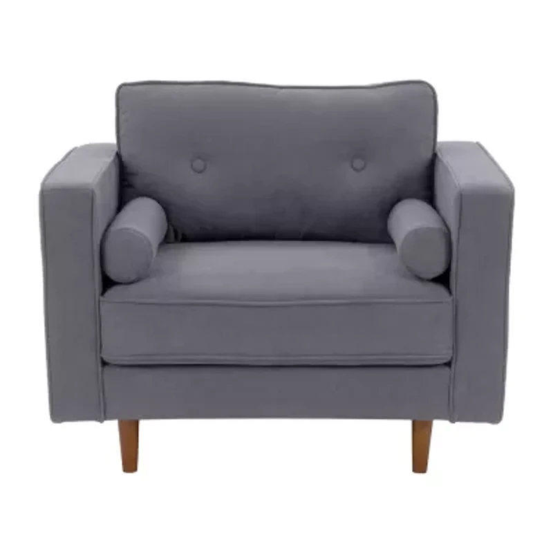 Corliving Mulberry Tufted Upholstered Club Chair
