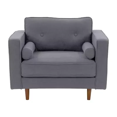 Corliving Mulberry Tufted Upholstered Club Chair