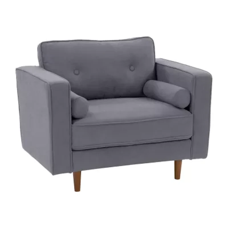 Corliving Mulberry Tufted Upholstered Club Chair