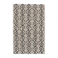 Weave And Wander Fadden Geometric Hand Tufted Indoor Rectangle Accent Rugs