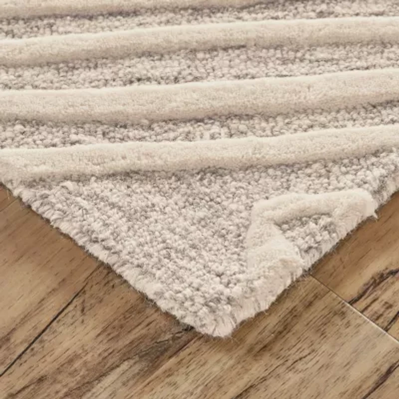 Weave And Wander Fadden Geometric Hand Tufted Indoor Rectangle Runners