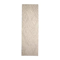 Weave And Wander Fadden Geometric Hand Tufted Indoor Rectangle Runners