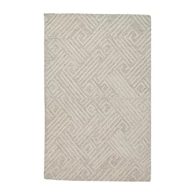 Weave And Wander Fadden Geometric Hand Tufted Indoor Rectangle Accent Rugs