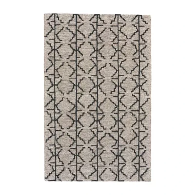 Weave And Wander Fadden Geometric Hand Tufted Indoor Rectangle Area Rugs