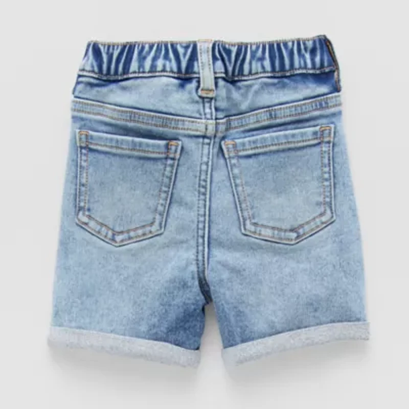 Okie Dokie Toddler & Little Girls Mid Rise Denim Short