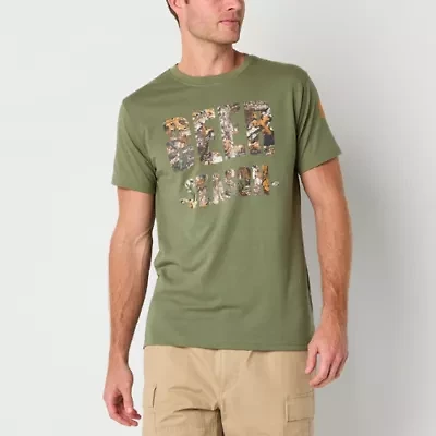 Buckhorn River Mens Round Neck Short Sleeve Regular Fit Graphic T-Shirt