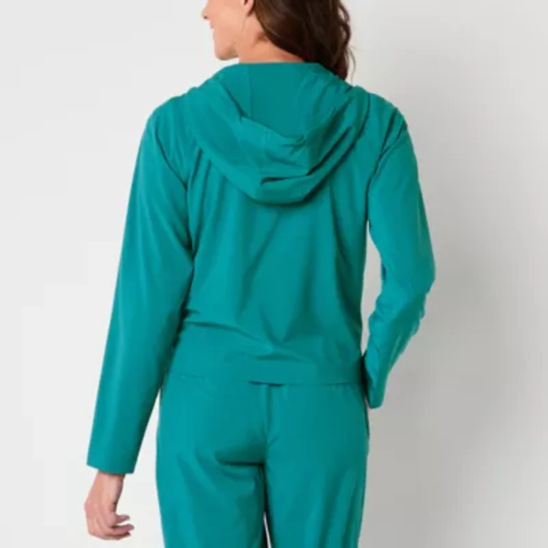 Xersion Womens FeatherLite Woven Lightweight Windbreaker