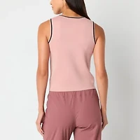 Stylus Womens Crew Neck Sleeveless Tank Top