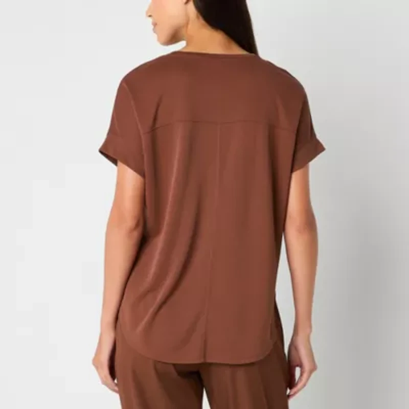 Stylus Womens Crew Neck Short Sleeve T-Shirt