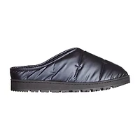 Isotoner Mikaela Nylon Puffer Hoodback Womens Memory Foam Clog Slippers