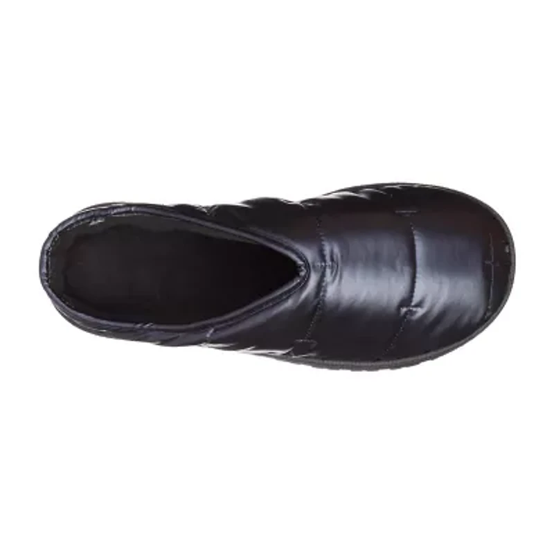 Isotoner Mikaela Nylon Puffer Hoodback Womens Memory Foam Clog Slippers