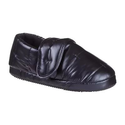 Isotoner Mikaela Nylon Puffer Closedback Womens Memory Foam Slip-On Slippers