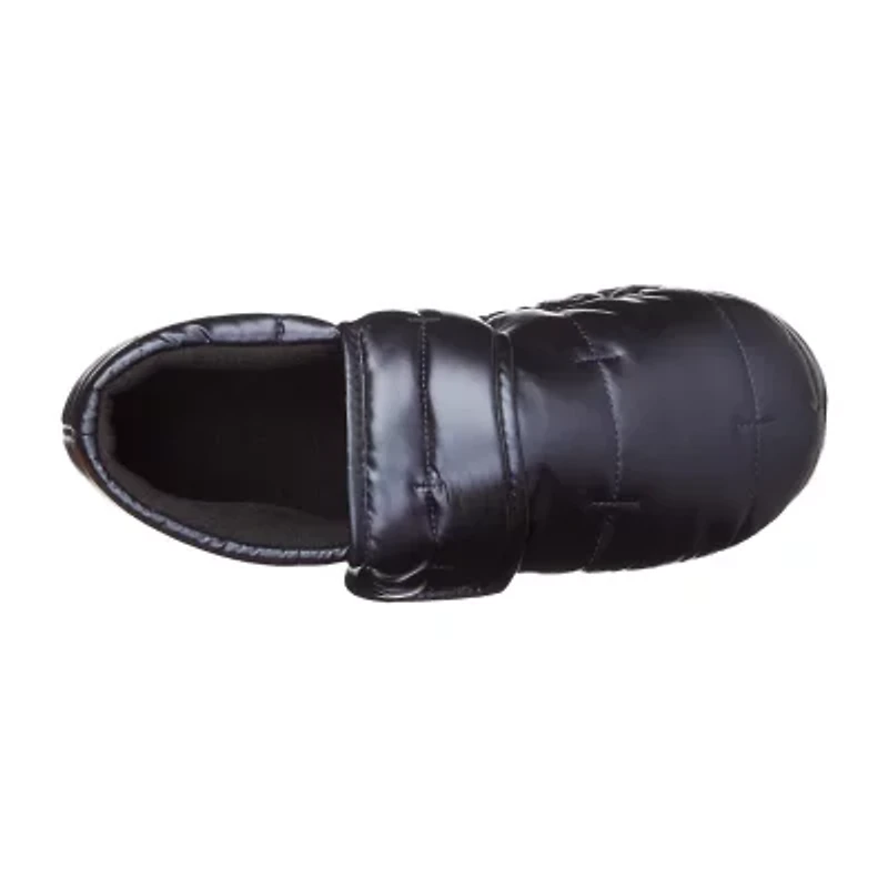 Isotoner Mikaela Nylon Puffer Closedback Womens Memory Foam Slip-On Slippers