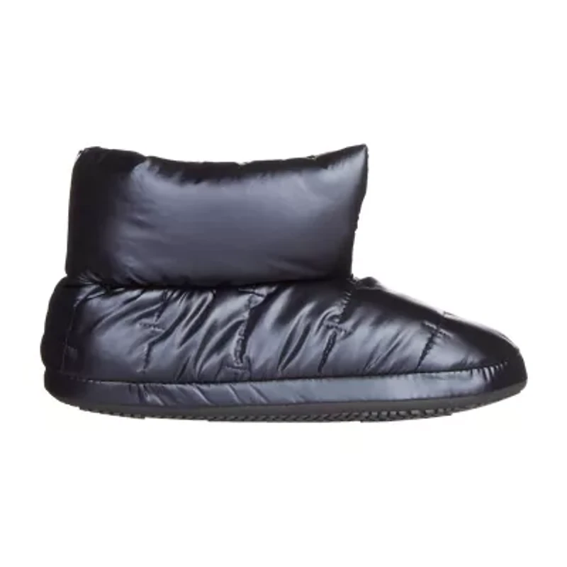 Isotoner Mikaela Nylon Puffer Womens Memory Foam Bootie Slippers