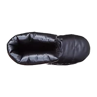 Isotoner Mikaela Nylon Puffer Womens Memory Foam Bootie Slippers