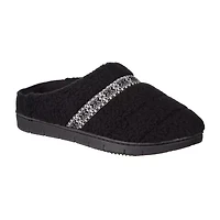Isotoner Clara Recycled Berber Hoodback Womens Memory Foam Clog Slippers