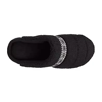 Isotoner Clara Recycled Berber Hoodback Womens Memory Foam Clog Slippers
