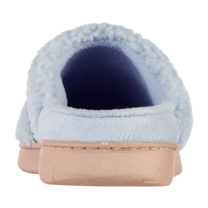 Isotoner Clara Recycled Berber Hoodback Womens Memory Foam Clog Slippers